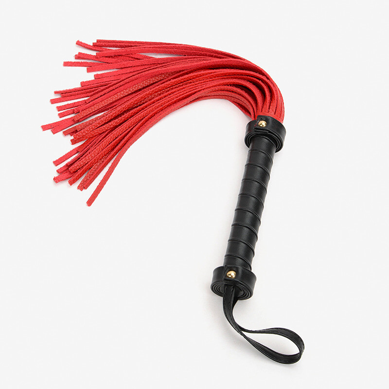 Red Mini Leather Flogger